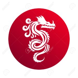 Chinese dragon vector illustration.
